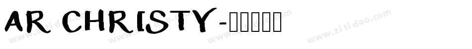 AR CHRISTY字体转换